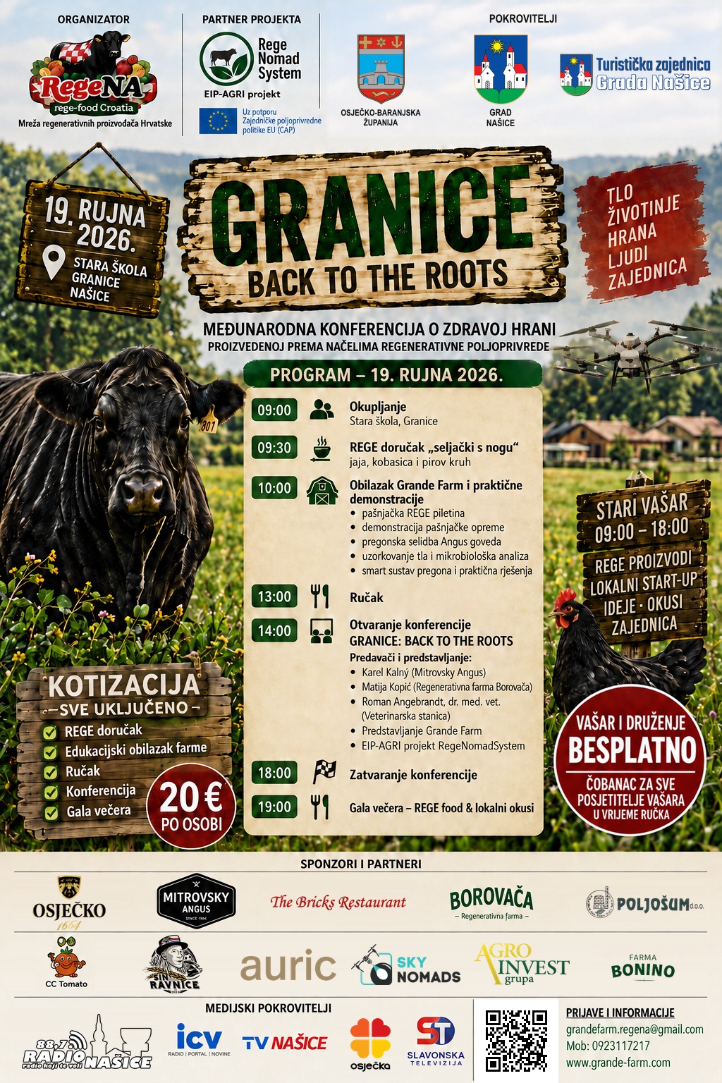 Plakat konferencije GRANICE - Back to the Roots, 19. rujna 2026.